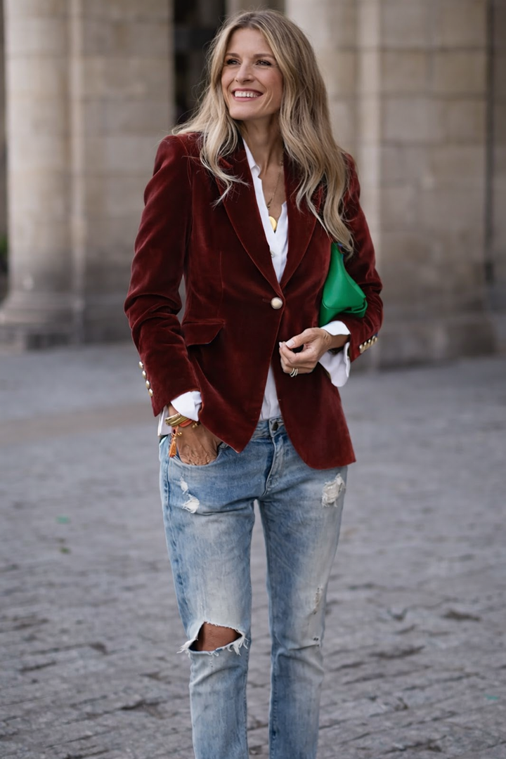 Carole | Women's Luxurious Velvet Blazer