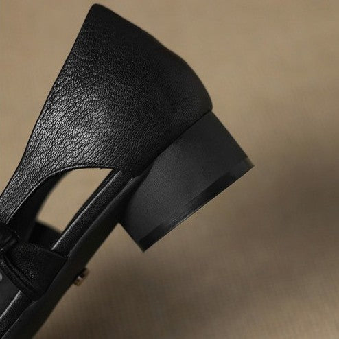 Caelia | Women's Woven Leather Mary Janes