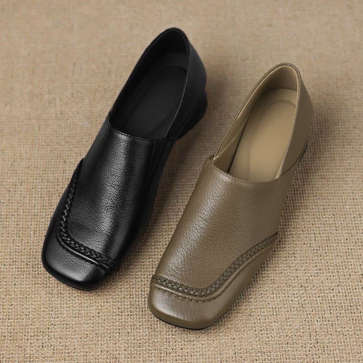 Marquette | Women's Square-Toe Leather Slip-On