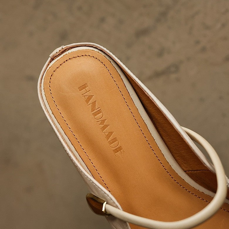Liora | Women's Sculpt Leather Mules