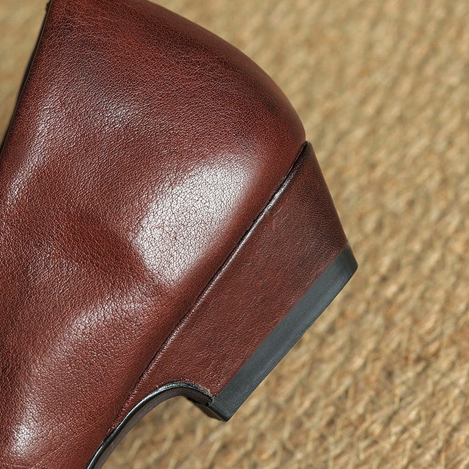 Aurette | Women's Leather Mary Jane Flats