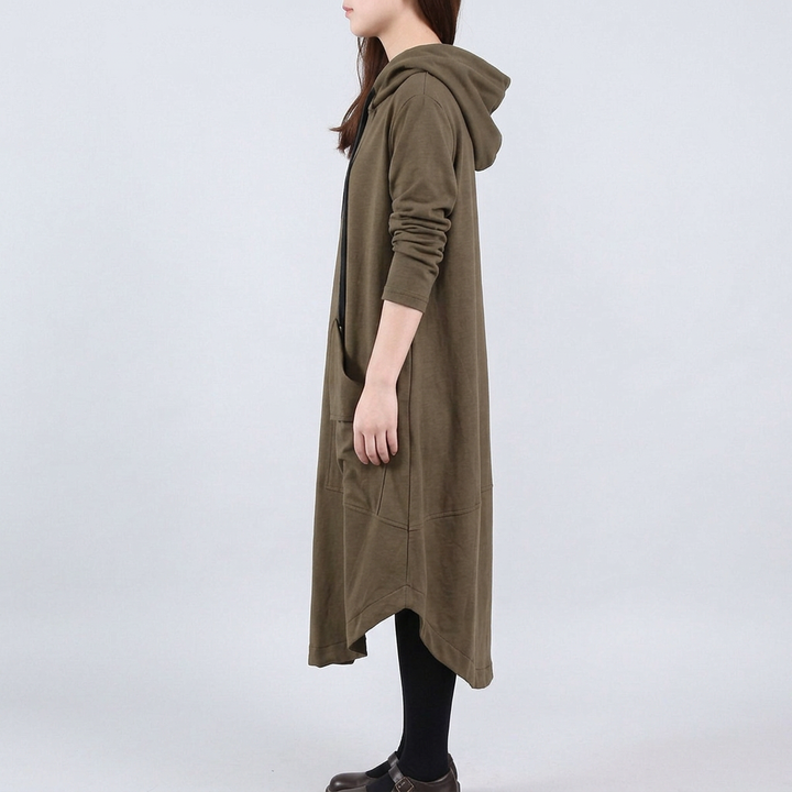 Elara | Women's Relaxed Hooded Maxi Dress