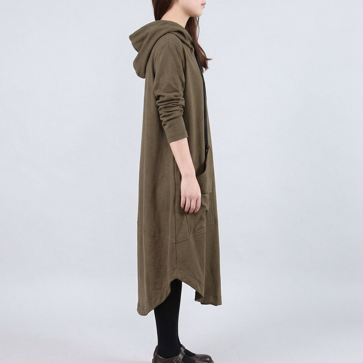 Elara | Women's Relaxed Hooded Maxi Dress