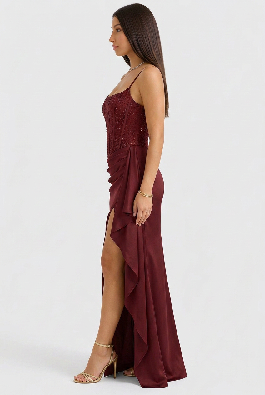 Elara | Women's Sequin Corset Evening Dress