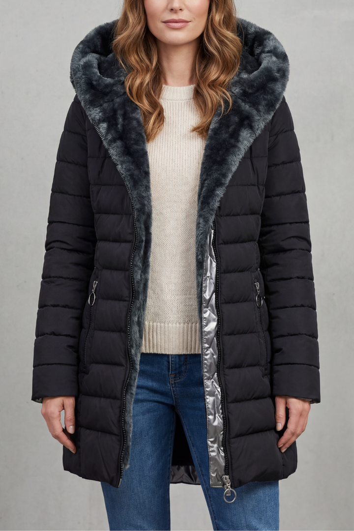 Elowen | Women's Faux Fur Lined Winter Parka Coat