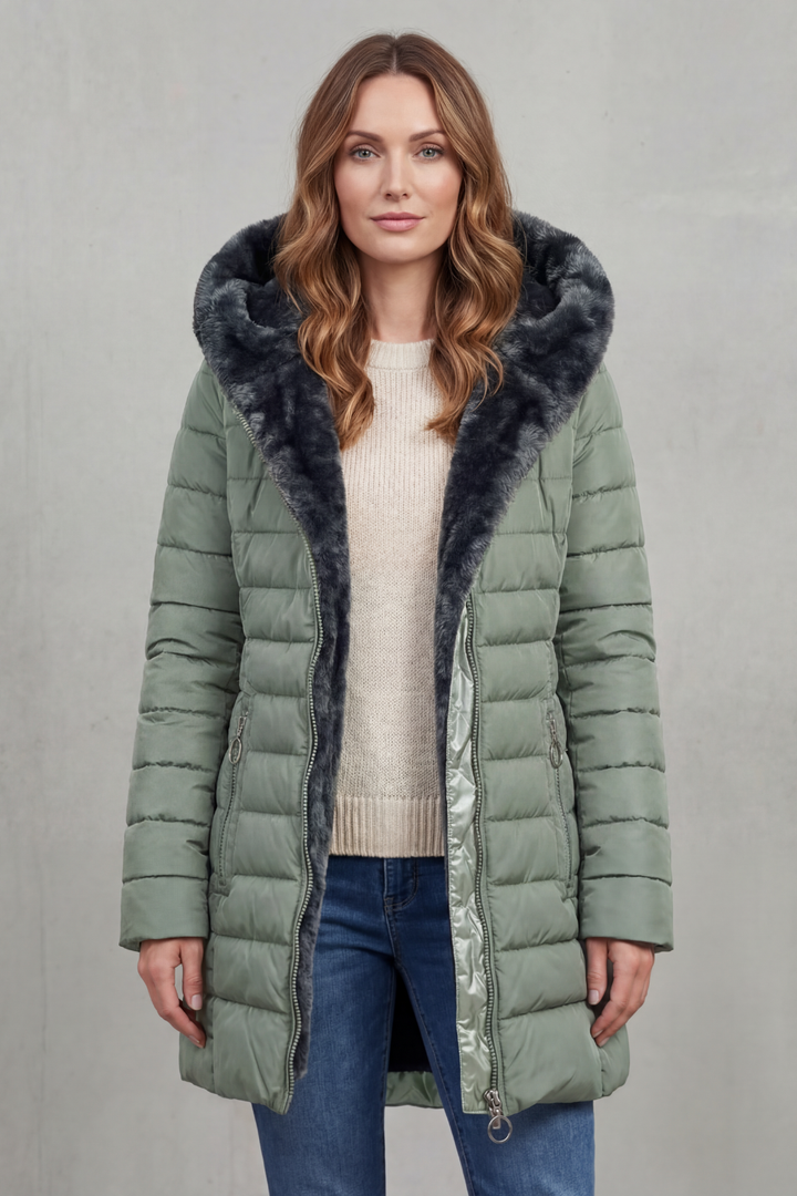 Elowen | Women's Faux Fur Lined Winter Parka Coat