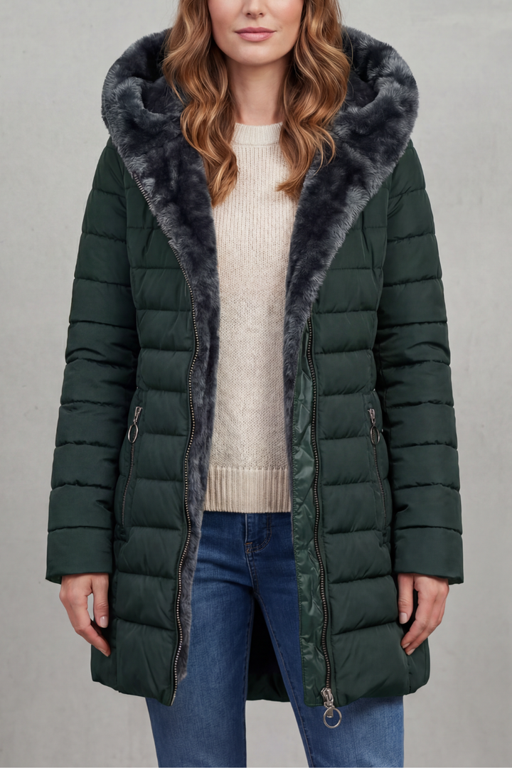 Elowen | Women's Faux Fur Lined Winter Parka Coat