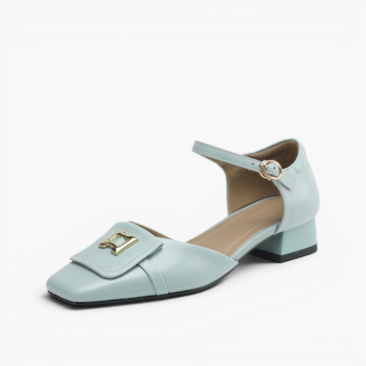 Elvane | Women's Buckle Leather Mary-Janes