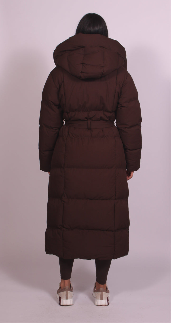 Denise – Hooded Puffer Longline Coat
