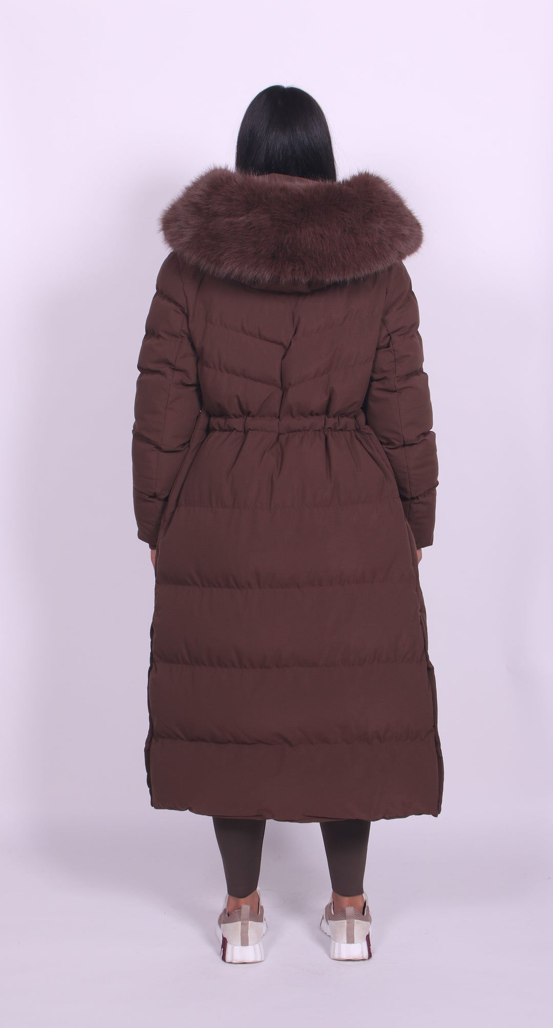 Samara – Fur Hooded Longline Coat