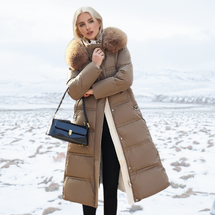 Lucia | Women's Designer Winter Parka with Fur Hood
