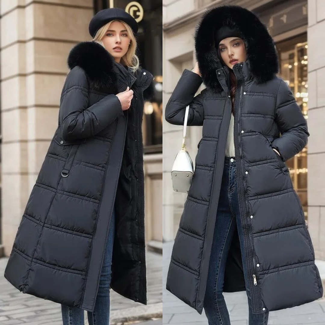 Lucia | Women's Designer Winter Parka with Fur Hood