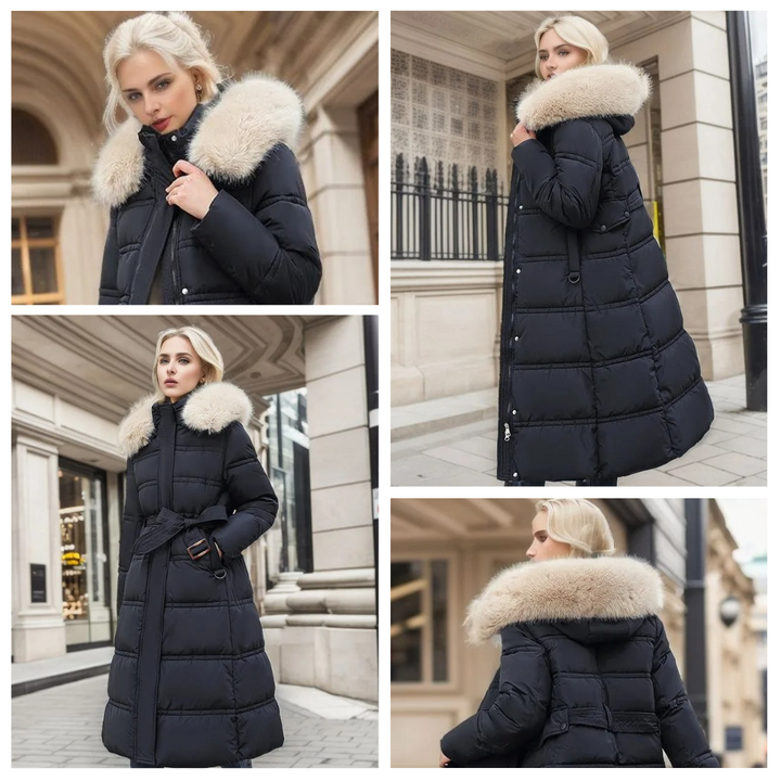 Lucia | Women's Designer Winter Parka with Fur Hood