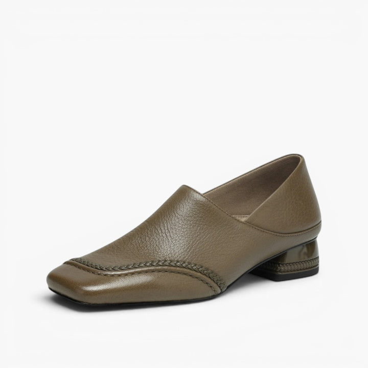 Marquette | Women's Square-Toe Leather Slip-On