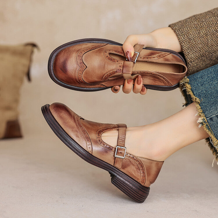 Veloria | Women's Leather Mary Janes