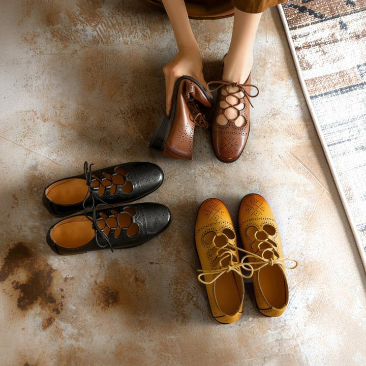 Lucia | Women's Brogue Leather Oxfords