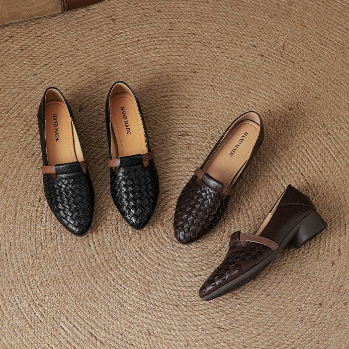 Ardelle | Women's Woven Leather Loafers