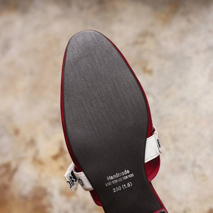 Maelle | Women's Bow Leather Mules