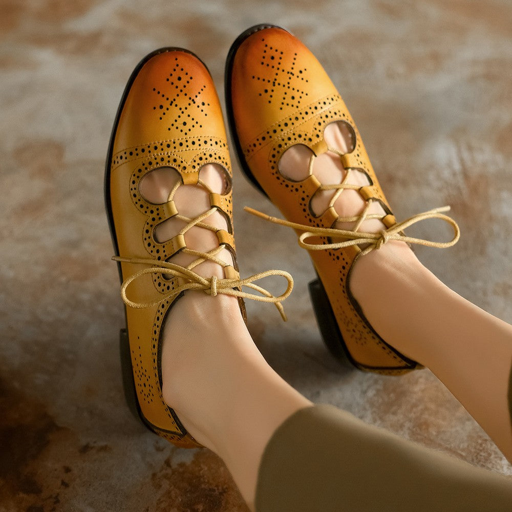 Lucia | Women's Brogue Leather Oxfords