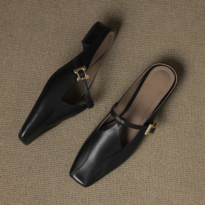 Luna | Women's Sculpt Leather Mules
