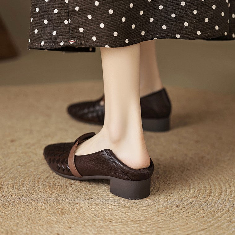 Ardelle | Women's Woven Leather Loafers