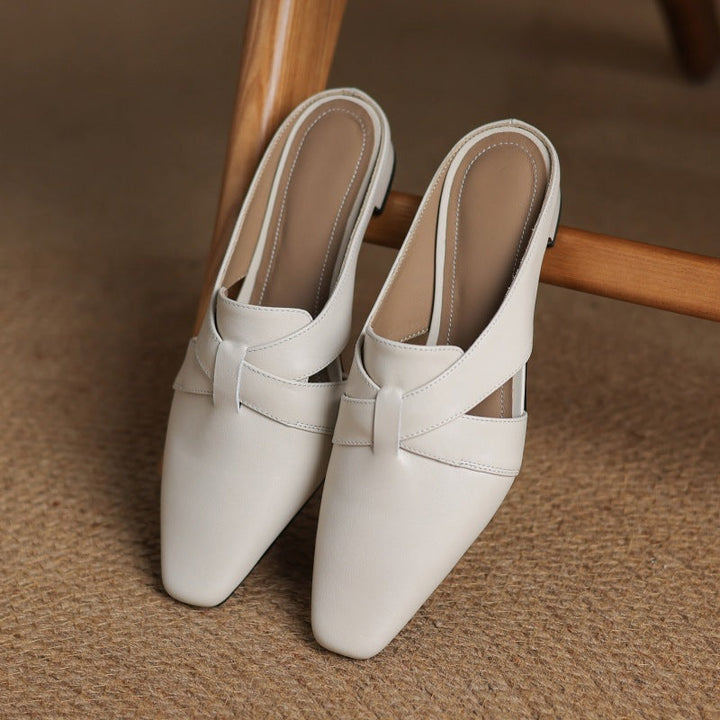 Virelle | Women's Cross Leather Mules