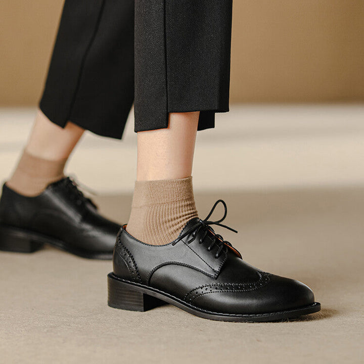 Orvain | Women's Brogue Leather Oxfords