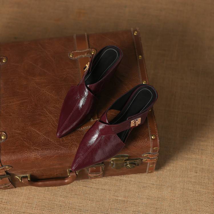 Aurel | Women's Leather Sculpt Mules