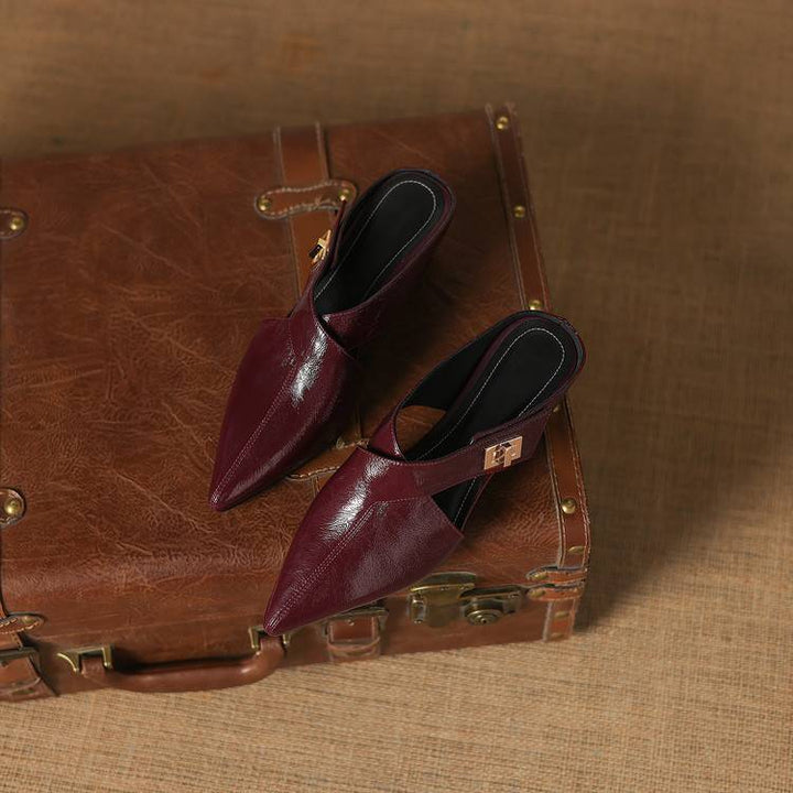 Aurel | Women's Leather Sculpt Mules