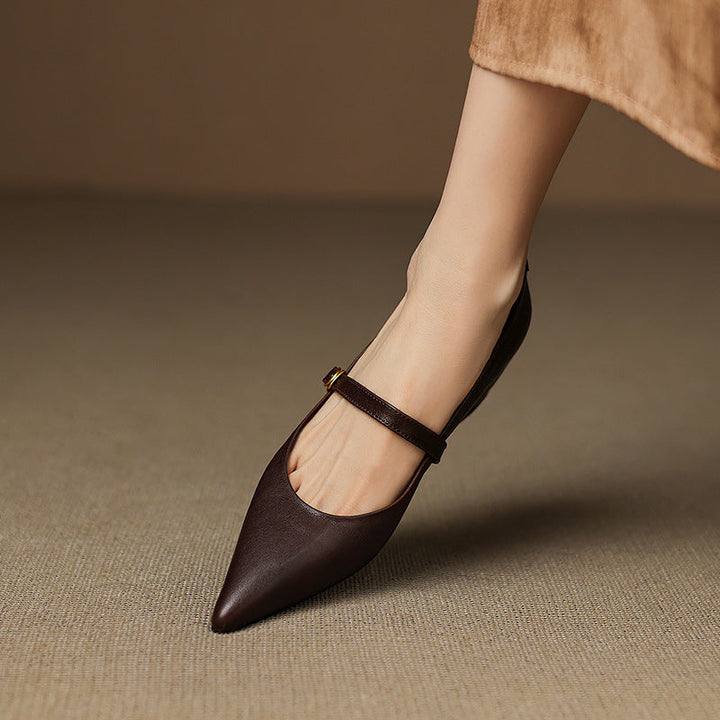 Veloria | Women's Lambskin Leather Mary Janes