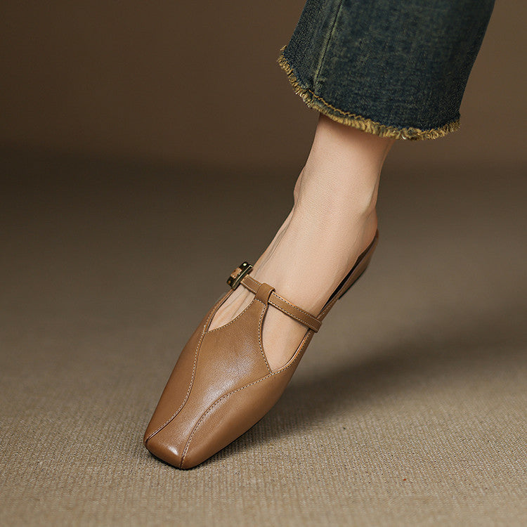 Luna | Women's Sculpt Leather Mules