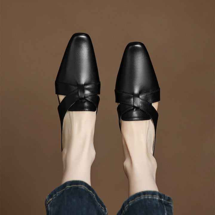 Virelle | Women's Cross Leather Mules