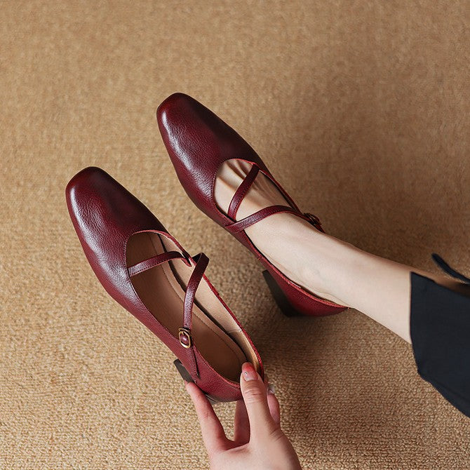 Marvelle | Women's Leather Mary Janes