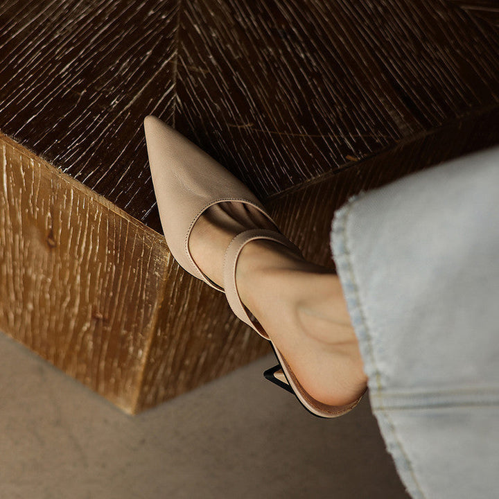 Elvaré | Women's Strap Leather Mules