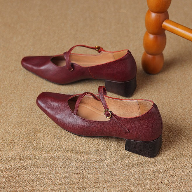 Marvelle | Women's Leather Mary Janes