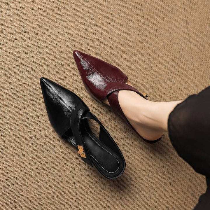 Aurel | Women's Leather Sculpt Mules