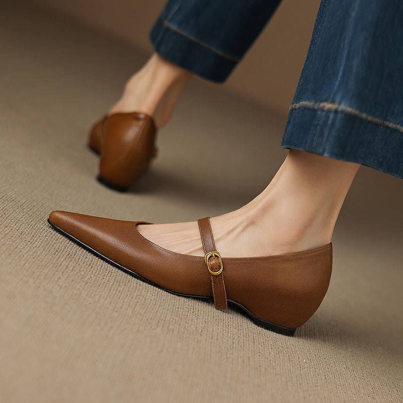 Veloria | Women's Lambskin Leather Mary Janes