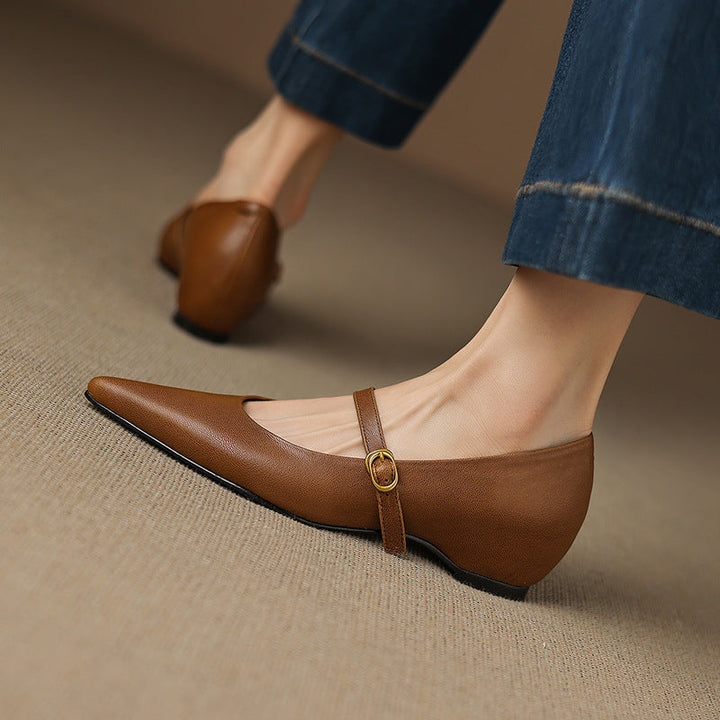 Veloria | Women's Lambskin Leather Mary Janes