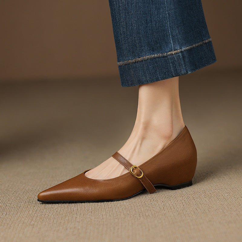 Veloria | Women's Lambskin Leather Mary Janes