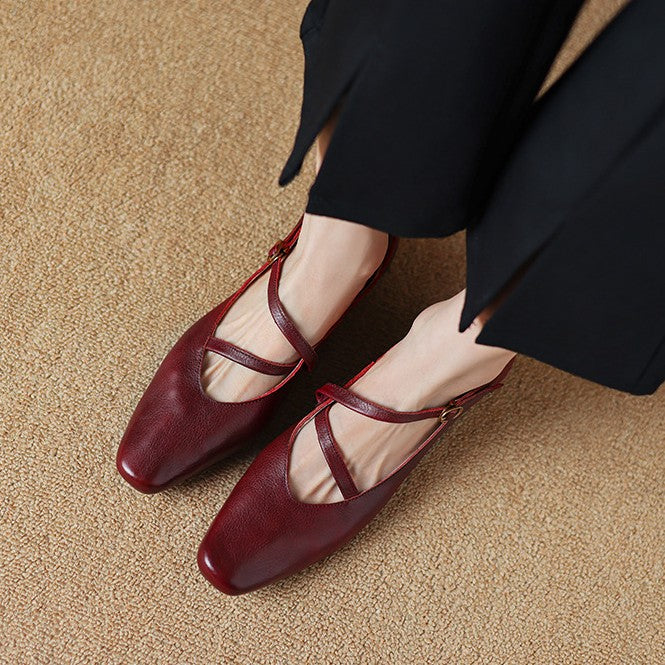Marvelle | Women's Leather Mary Janes