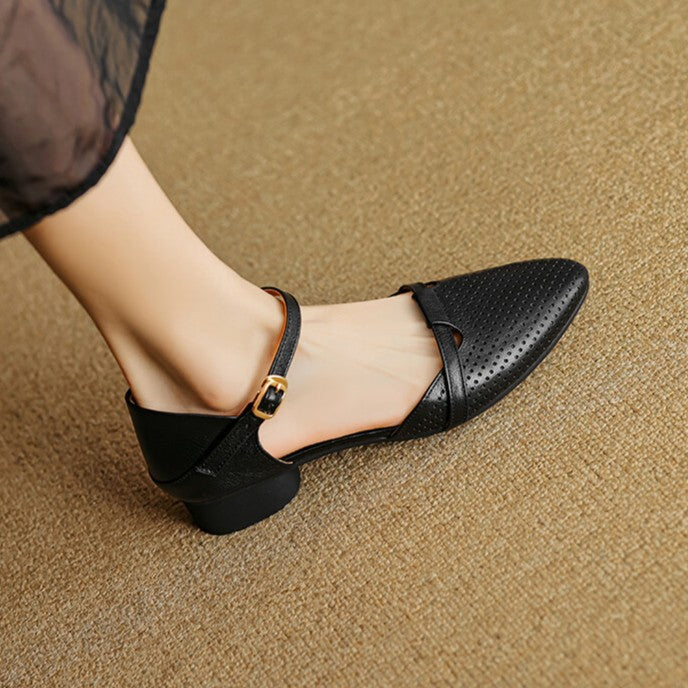 Calenne | Women's Leather Slingbacks