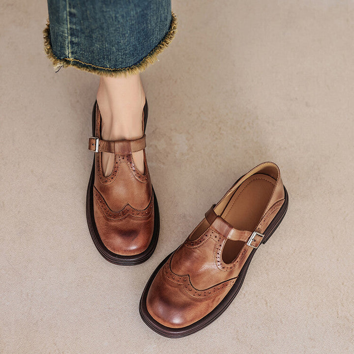 Veloria | Women's Leather Mary Janes