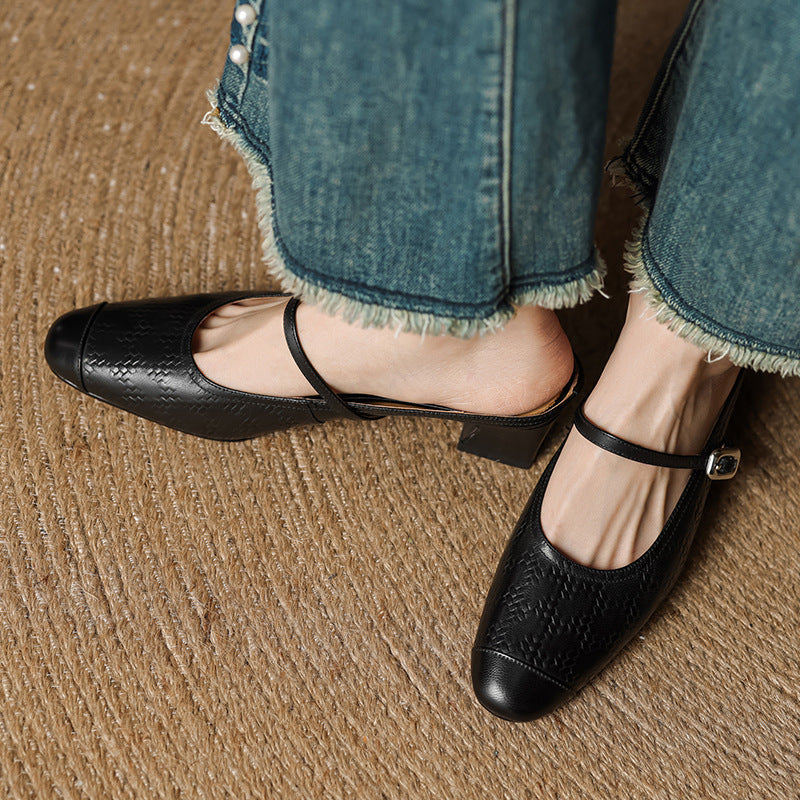 Rielle | Women's Strap Leather Mules