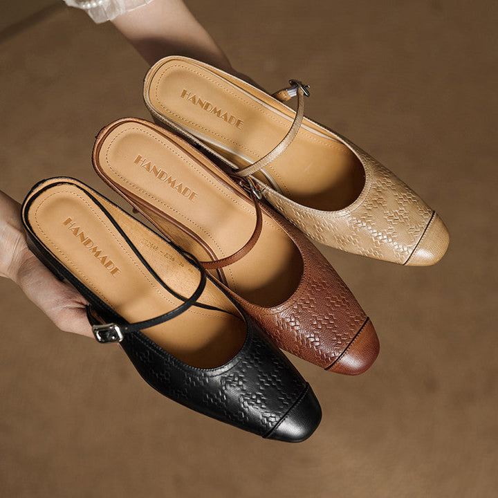 Rielle | Women's Strap Leather Mules