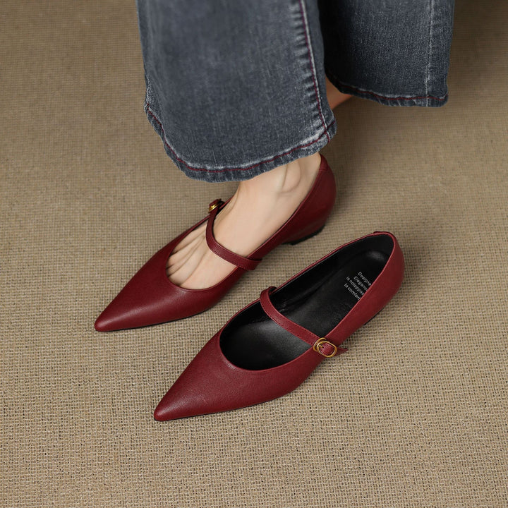 Veloria | Women's Lambskin Leather Mary Janes