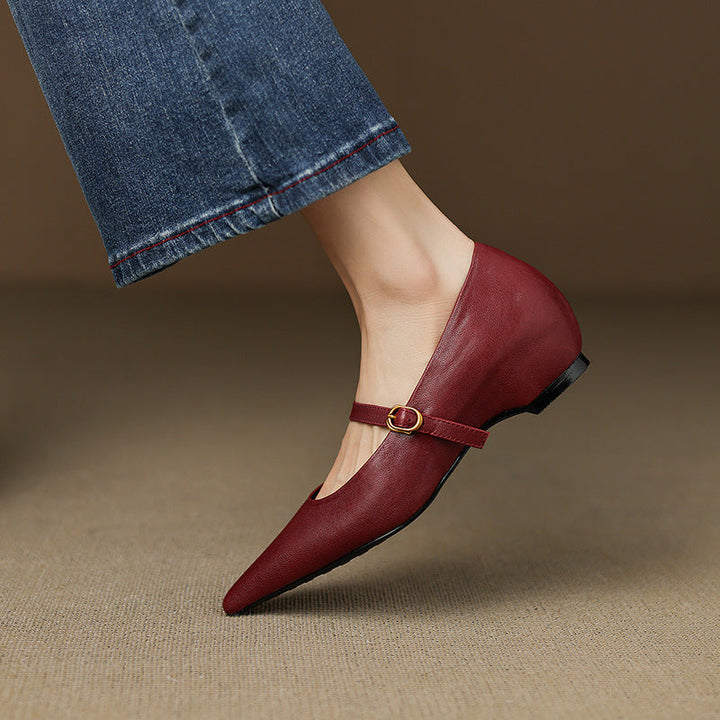 Veloria | Women's Lambskin Leather Mary Janes