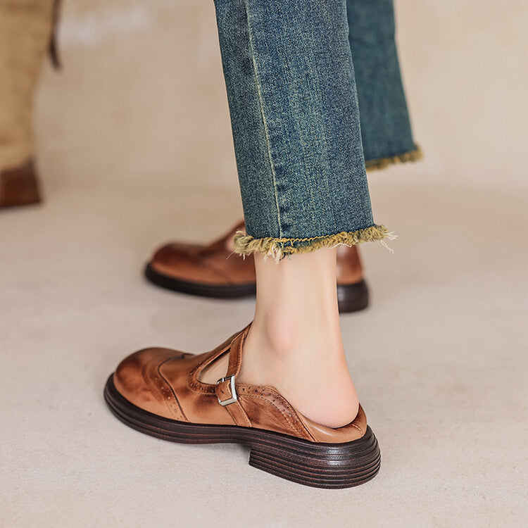Veloria | Women's Leather Mary Janes