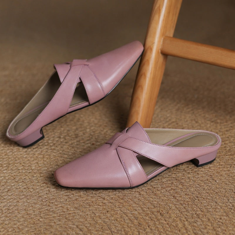 Virelle | Women's Cross Leather Mules