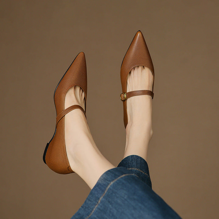 Veloria | Women's Lambskin Leather Mary Janes