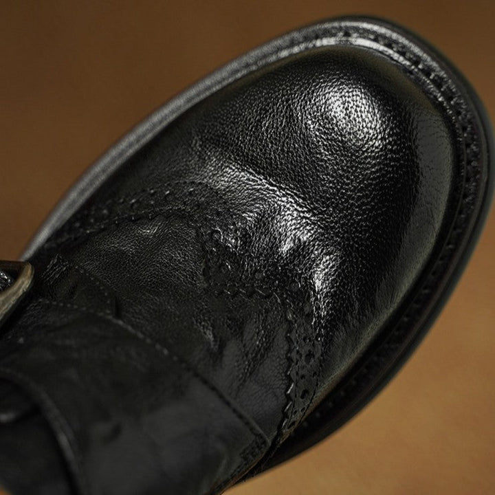 Tessa | Women's Monk-Strap Leather Brogues